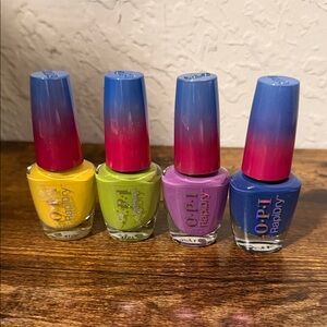 OPI Nail Polish Set - Yellow, Green, Purple, Blue